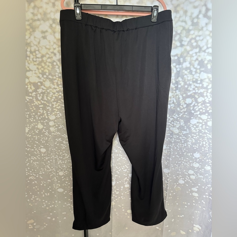 17. 👩🏻💼Bloomchic Black Button & Elastic Straight Leg Classic Pants- size 18/20 - Picture 4 of 12